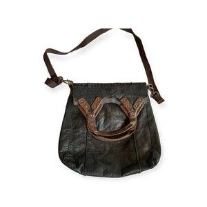 The Sack Hobo Cross Body Two Tone Brown Bag